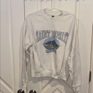 Saint Moritz White Sweatshirt
